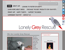 Tablet Screenshot of lonelygreyrescue.org